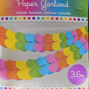 Amscan Papiergirlande 3.6 Meter, bunt