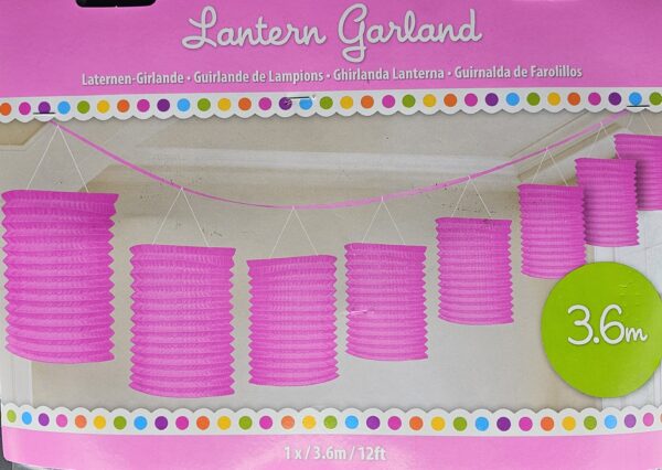 Amscan 3.6 Meter Papiergirlande , rosa