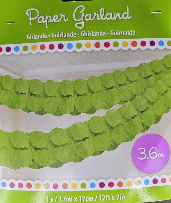 Amscan Papier Girlande 3.6 Meter, lila, grün