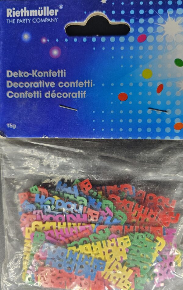 Riethmüller Konfetti Happy Birthday 15 g