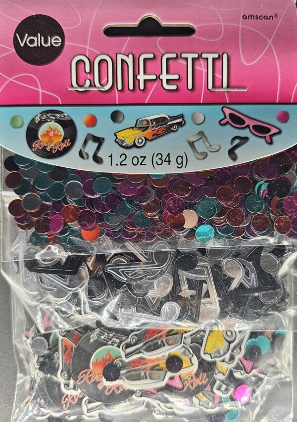 Amscan Konfetti 34 g Rockn Roll