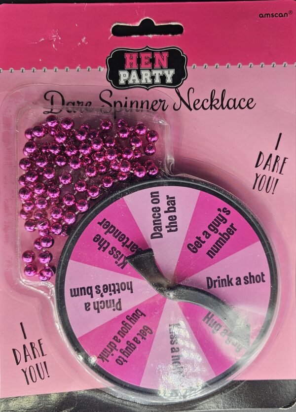Amscan Hens Night Bride to Be Spin A Dare Game Necklace Party Game