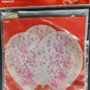 Amscan PARTYDEKO LUFTBALLON BALLON KONFETTI PASTELL 27,5 CM 6 STÜCK NEU OVP